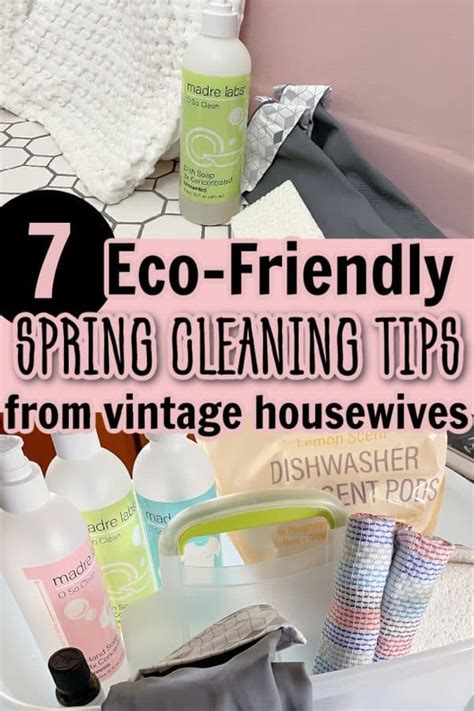 Vintage Eco Friendly Spring Cleaning Tips