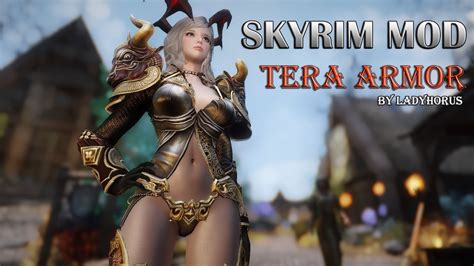 SKYRIM MOD Tera Armor By LadyHorus HDT YouTube