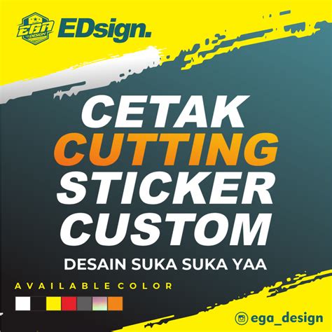 Jual CUTTING STICKER DAN PRINT STICKKER CUSTOM NAMA LOGO MERK KOMUNITAS