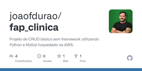 GitHub joaofdurao fap clinica Projeto de CRUD básico sem framework