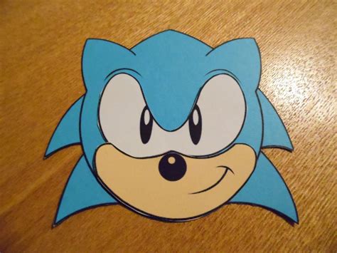 Printable Sonic The Hedgehog Face Template