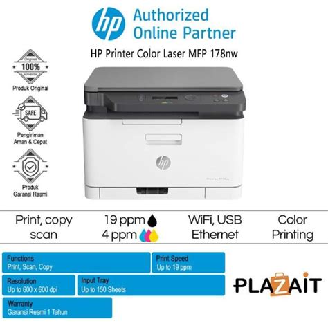 Jual Printer Hp Color Laser Mfp 178nw Di Seller Pt Primajaya Multi