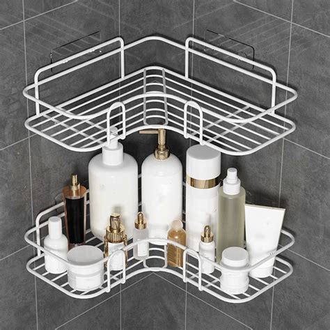 JingChun Corner Shower Caddy Shelf Basket And Bar Soap Holder