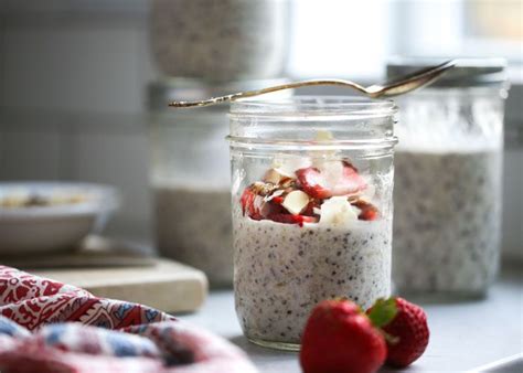 Strawberry And Toasted Almonds Overnight Grains