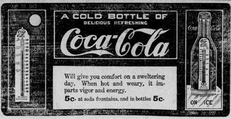 A cold bottle of delicious refreshing Coca-Cola 1905