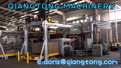 Short Cycle Hot Press Machines Melamine Laminated YouTube