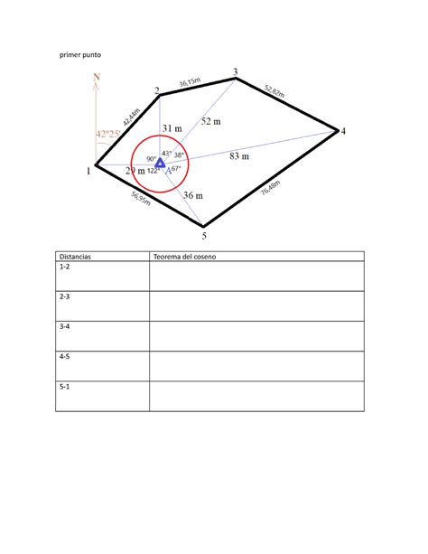 Ejercios De Topografia Para Tener Una Referencia Primer Punto