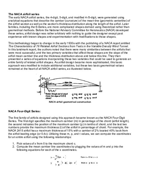 (PDF) The NACA airfoil series