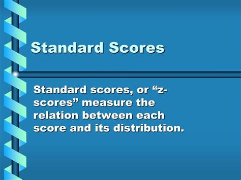 Ppt Standard Scores Powerpoint Presentation Free Download Id 916868