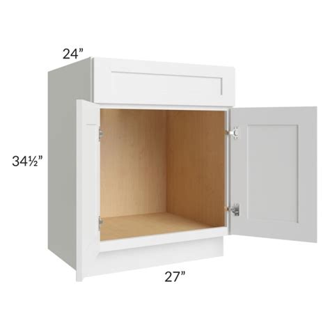 Midtown White Shaker 27 Sink Base Cabinet