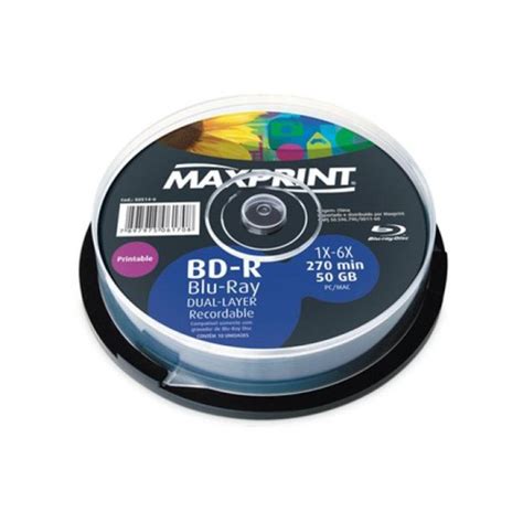 BD R MAXPRINT BLU RAY PRINTABLE 50 GB 50514 6