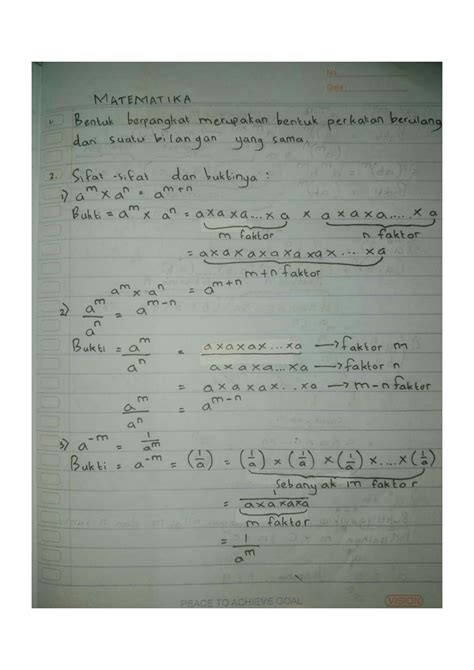 Solution Catatan Bilangan Berpangkat Dan Bentuk Akar Studypool