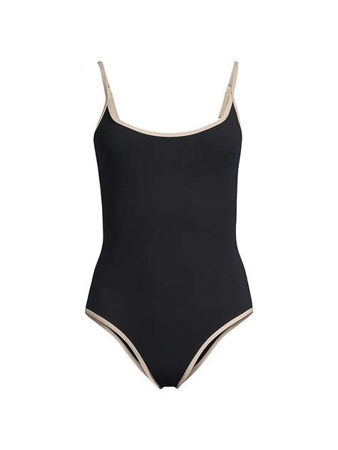 TotÊme Edge One Piece Swimsuit Black Editorialist