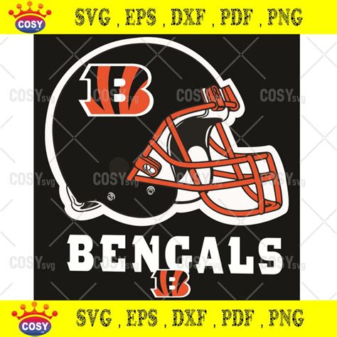 Logo Cincinnati Bengals Helmet Svg Sport Svg, Helmet Svg