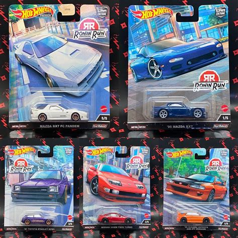 Hot Wheels Ronin Run Hotwheels Mazda RX7 Nissan 300ZX Twin Turbo Toyota Starlet KP61