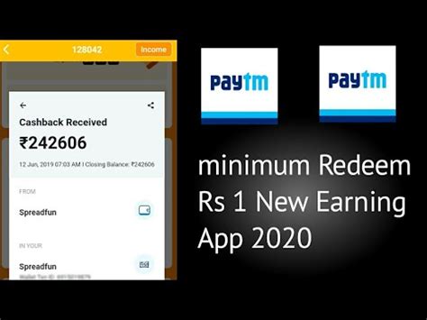 New Earning App Minimum Redeem Rs 1 Best New Earning App 2020 YouTube