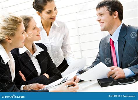 Business Directions Stock Image Image Of Coworkers Partners 4103293