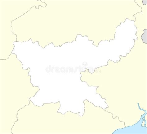 Location Map of Jharkhand is a State of India Stock Vector ...