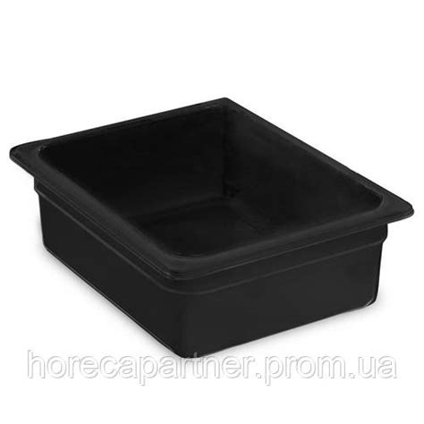 Гастроемкость из поликарбоната GN 1/4-150 265х162х150мм черная 14150Bl ...