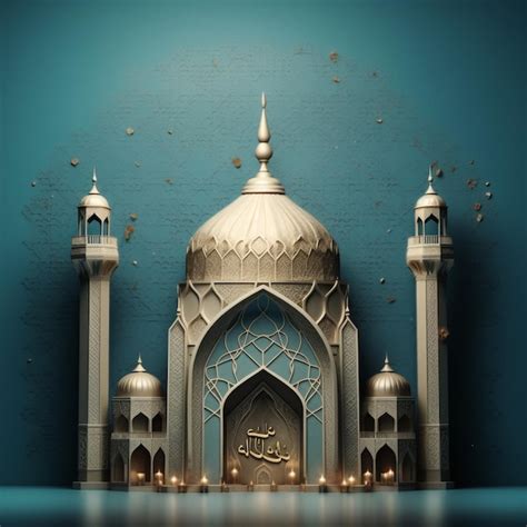 Premium AI Image | Islamic Mosque background