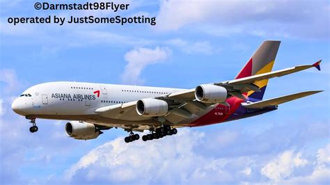 Asiana A380 Is BACK In Frankfurt Landing OZ541 Livestream