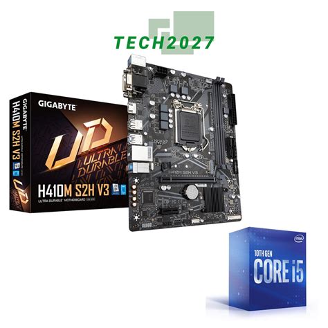 Intel Core I5 10400 Desktop Processor With GIGABYTE H410M S2H V3 0