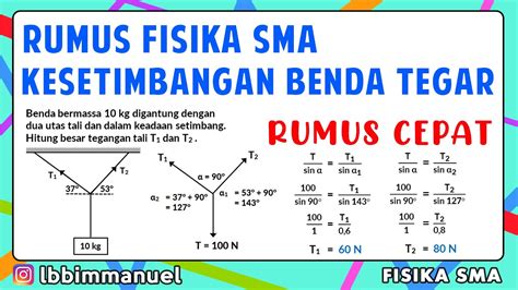 Soal Kesetimbangan Partikel Soal Un Kesetimbangan Benda Tegar GURU