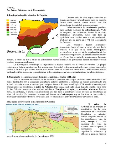 Los Reinos Cristianos De La Reconquista España