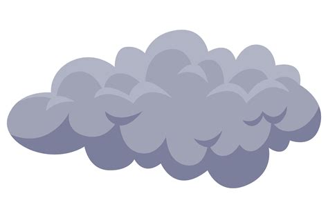 Grey Cloud. Drawing of Rain or Thunder C Graphic by pch.vector ...