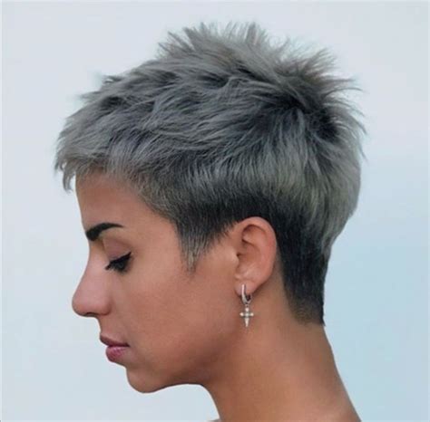 Undercut Frisuren Kurzhaarfrisuren Frech Grau Laura Walker Frisur