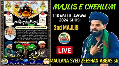 Live Majlis E Chehlum Marhoom Mohibbe Hasan Karbalai Ghosi