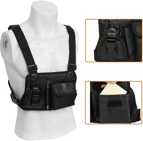 Radio Coffre Harnais Pack Pack Avant Pouch Holster Gilet Rig Poche