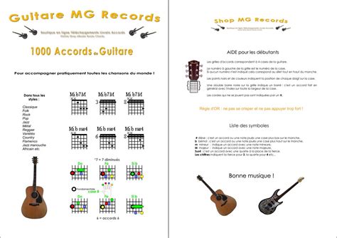 1000 Accords guitare PDF à télécharger Un des rares en français