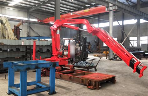 Ton Hydraulic Knuckle Boom Truck Mounted Foldable Articulated Crane