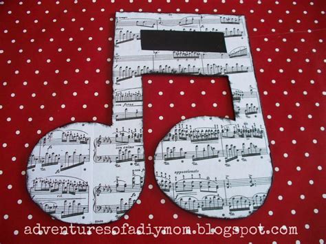 Mod Podge Wooden Music Notes Decor - Adventures of a DIY Mom