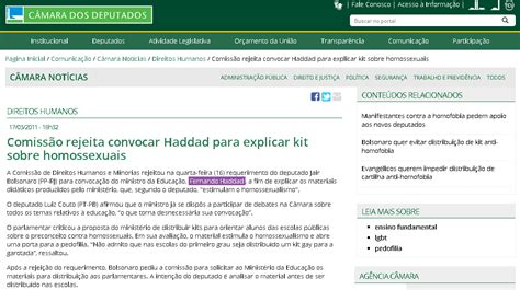 Oséias A cronologia do Kit Gay criado quando Fernando Haddad era ministro da educação