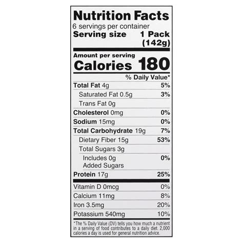 Seapoint Farms Edamame Shelled Soybeans Nutrition Facts