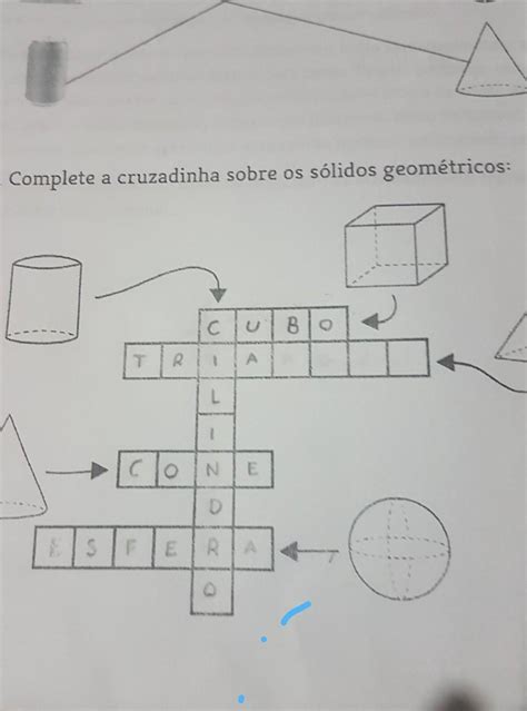 Atividades S Lidos Geom Tricos Cruzadinha Atividades Educativas