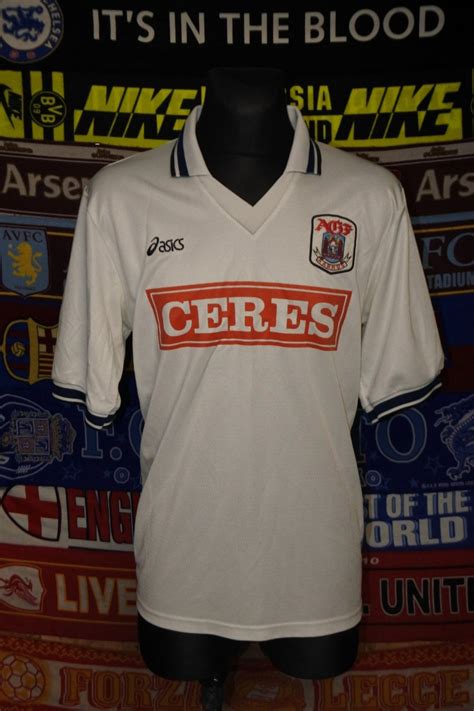 AGF Aarhus Home Football Shirt 1996 1997 Sponsored By Ceres