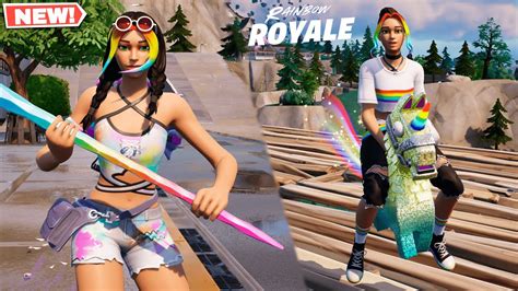 Fortnite Harmony Lee Skin GAMEPLAY Rainbow Royale 2023 YouTube