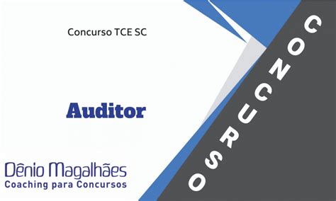 Tudo Sobre O Concurso TCE SC Auditor Fiscal 2021 2022