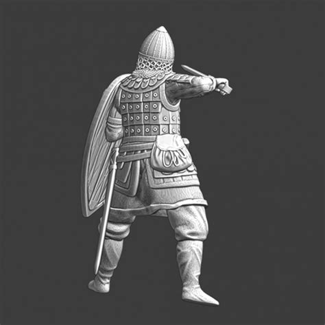 3d Printable Medieval Ukrainian Kievan Rus Warrior By Northern