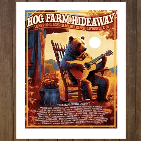 SCI Hog Farm Hideaway 2023 Poster - The String Cheese Incident's ...