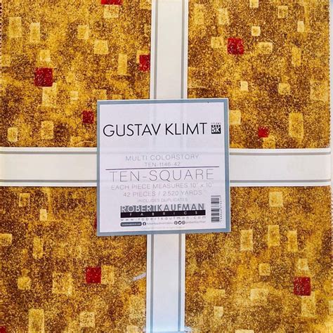 Gustav Klimt Multi Colorstory Layer Cake Robert Kaufman Ten