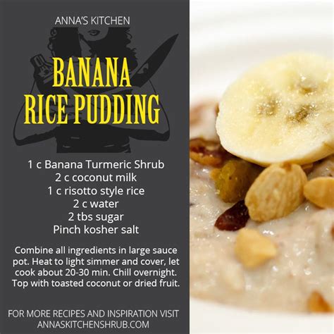 Banana Rice Pudding | Banana and rice, Rice pudding, Banana recipes