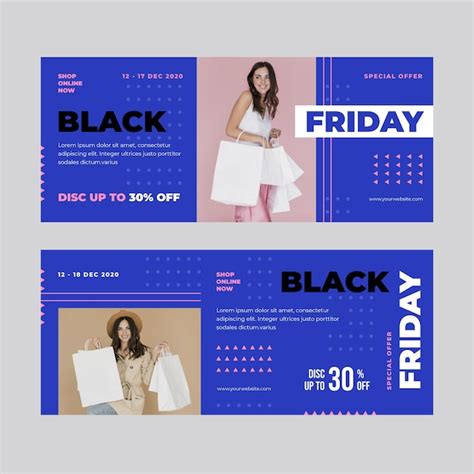 Free Vector Black Friday Banner Design