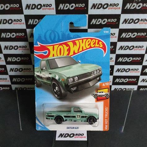 Jual Hot Wheels Datsun 620 Green Tampo No 73 Shopee Indonesia