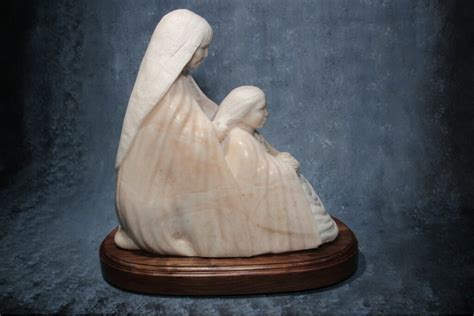 Gail Sundell Sculpture Market Day Morning Colorado Alabaster