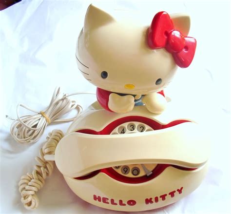 Rare1980svintage Hello Kitty Dial Telephone Red Japan Limited