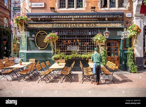 London Uk August Facade Of Shakespeare S Head A